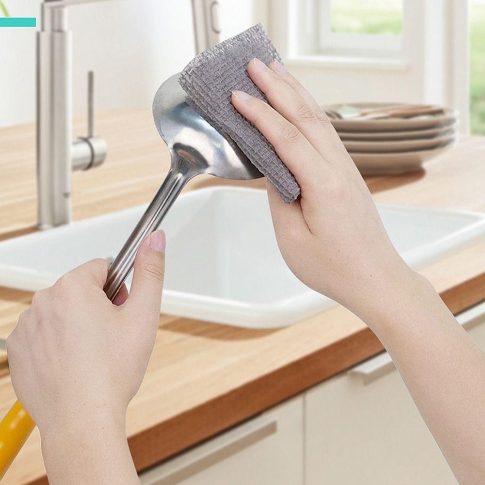 20PCS/Roll Reusable Cleaning Cloths Towel Absorbent Kitchen Cleaning Dishcloth