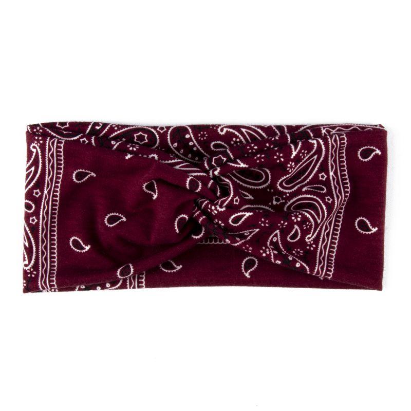 Paisley Cashew Flowers Hair Bands Pilates Elastic Yoga Headband Fitness Running Cycling Sweatband Turban Makeup Hair Hoop Makeup