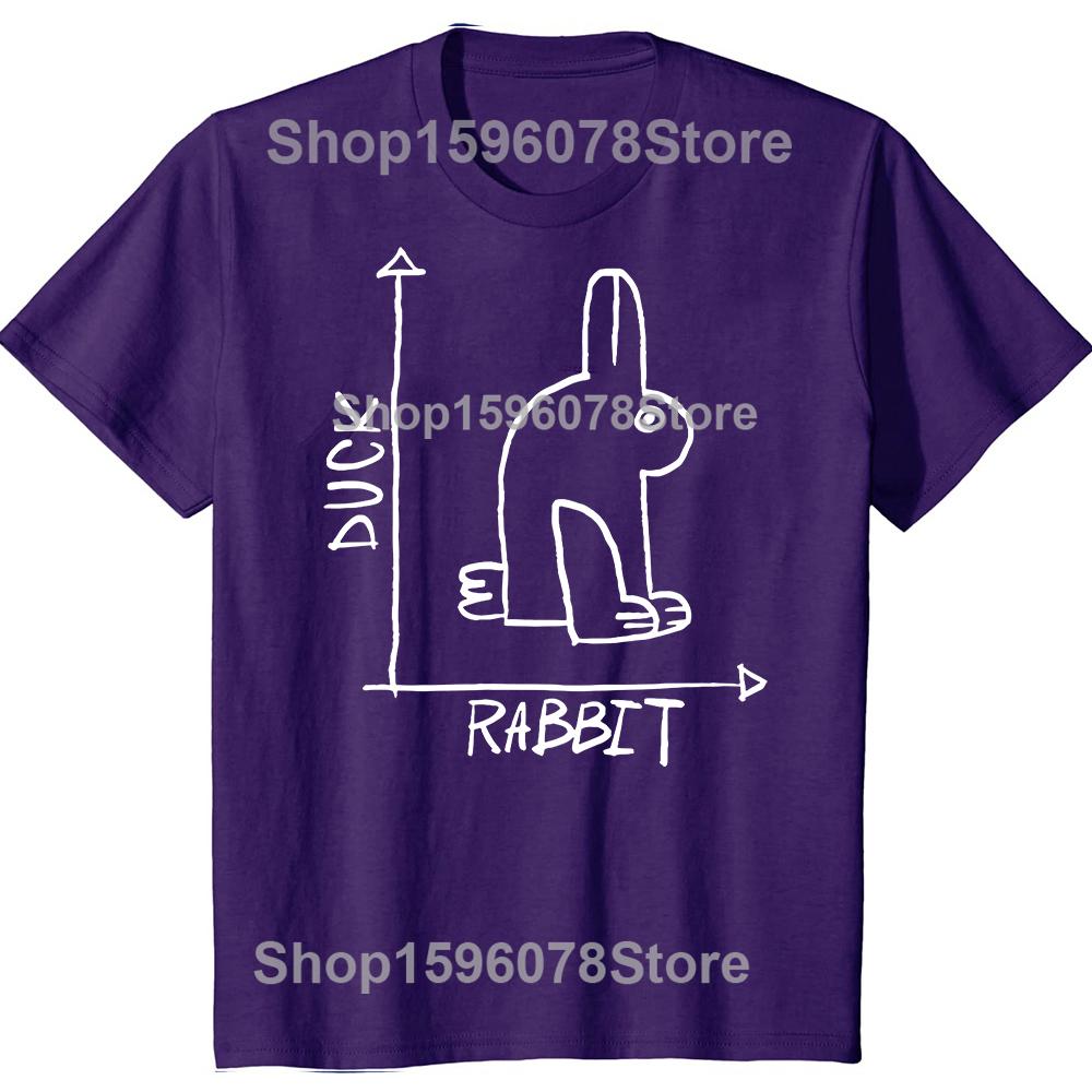 Funny Science Nerd Duck or Rabbit Physics Math Geek Tshirts Men Women Casual Tshirt 100 Cotton Loose Oversized T Shirt Summer