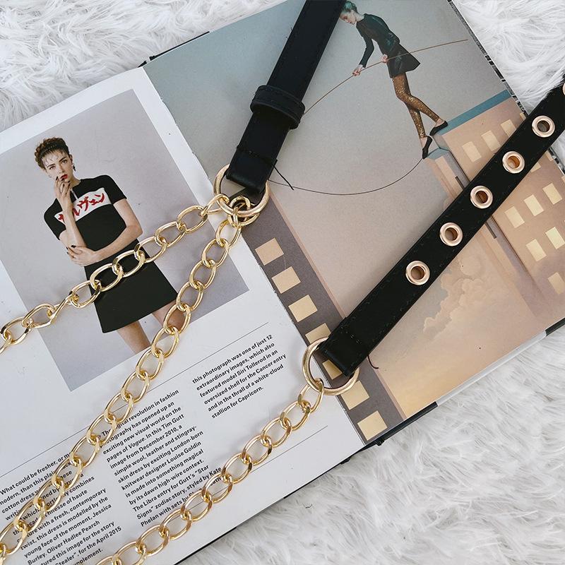 Belt Ladies Chain Decorative Waist Chain Premium With Dress Suit Black Waist Seal