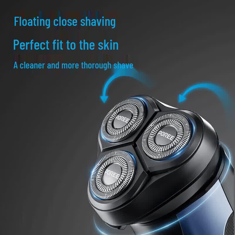 POREE PS158 Portable Electric Rotary Shaver CN plug (adapter included)
