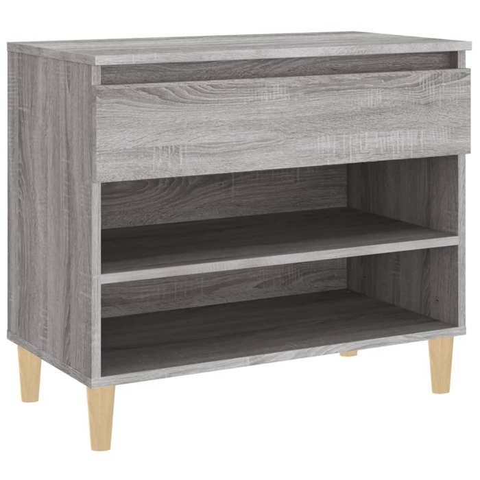 VidaXL Armoire à chaussures Sonoma gris 70x36x60 cm Bois d'ingénierie 819762