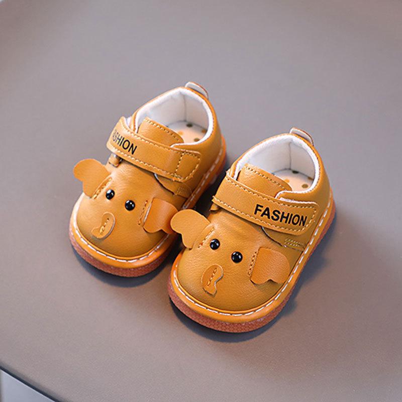 Kleinkind Babyschuhe Mit Cartoon-Design Und PU-Obermaterial Für Frühe Läufer