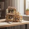 DIY Miniature House Kit Wooden Sweet Shop Dollhouse 3D Puzzle Assembled Building Model Doll Houses Craft Gifts for Adult Kids