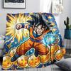 Dragon Ball Goku Print Flannel Blanket, Ultra Soft High Quality All Seasons Warm Throw, Home Decor Cozy Blanket, Perfect Christmas Gift