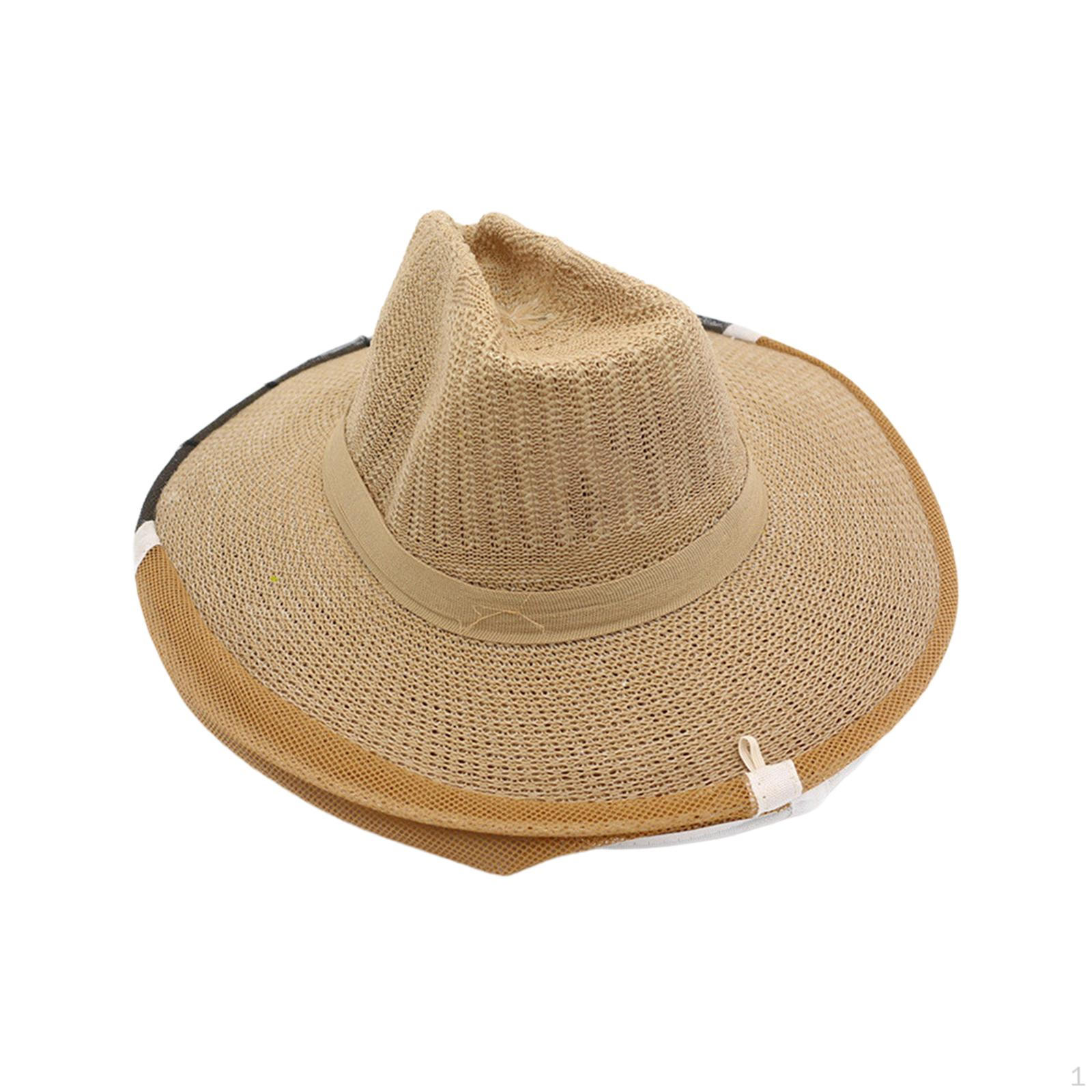 

Beekeeper Veil Hat Cowboy for Beginner Fishermen Professional B