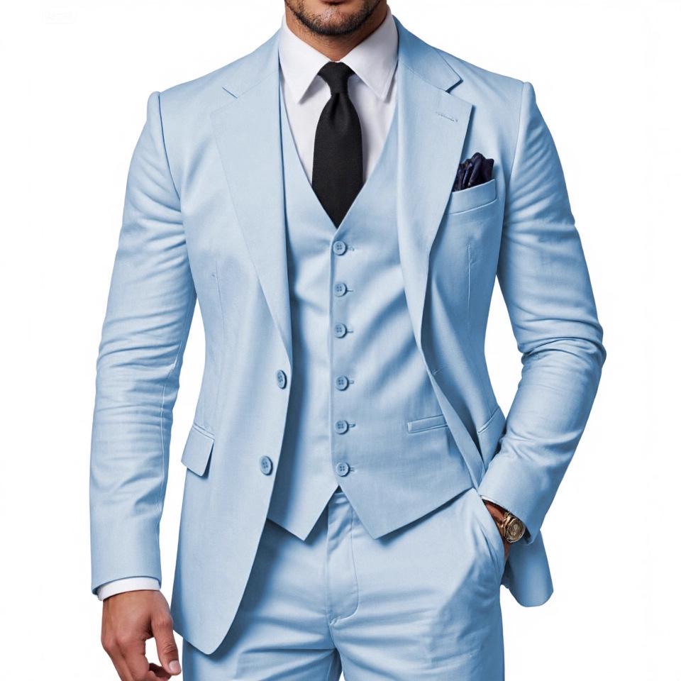 Abito da Matrimonio da Uomo a Tre Pezzi - Nuovo Abbigliamento da Business e da Sposo