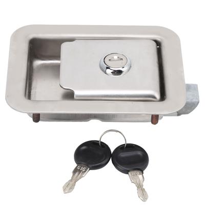 Generator Set Panel Lock Stainless Steel with 2 Keys Square for Tool Box Electric Cabinet