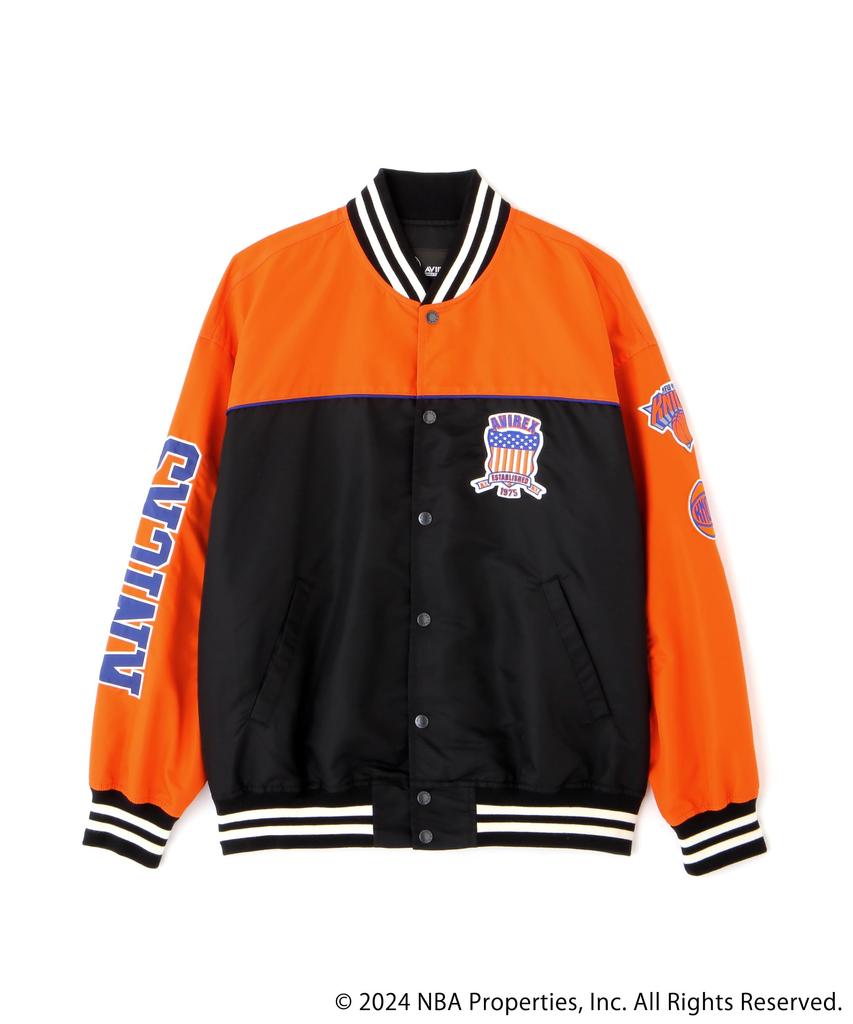 Avirex NBA Nylon Size M Jacket, Men's, (150), Orange, 783-5152010