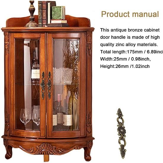 Tradițional din alamă dulap dulap sertar ușă mâner de tragere mâner dulap