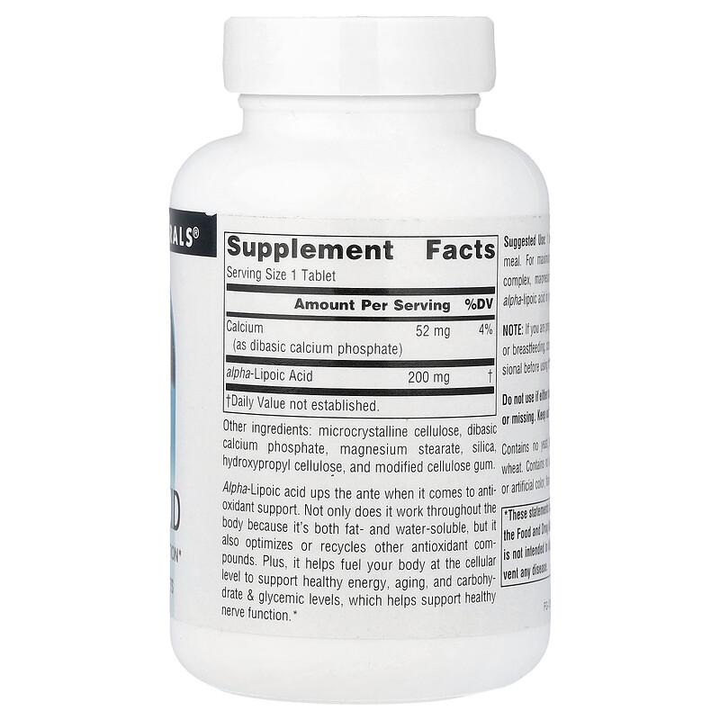 Alpha Lipoic Acid, 200 Mg, 120 Tablets