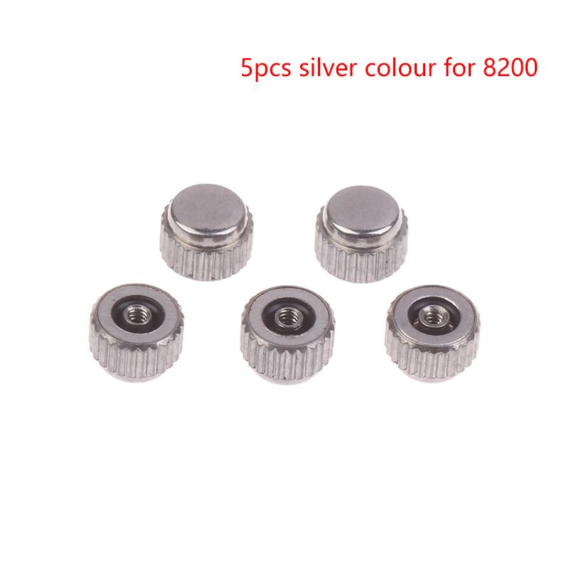 1/5Pcs 7009 8200 Watch Crown Head Ccrown Stainless Steel Watch Head Handle For 46941 46943 Movement Thick Tube Watch Accessories