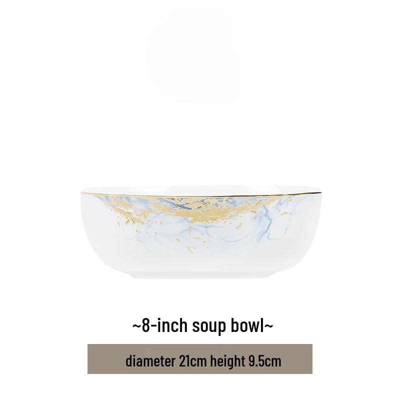 Modern Ranka Glazed Ceramic Soup Bowl