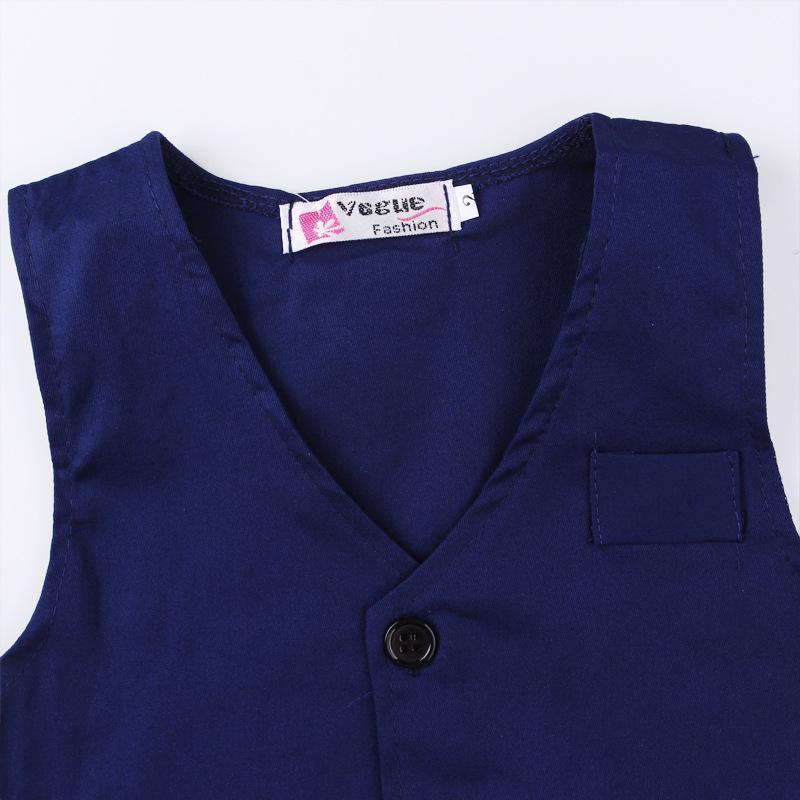 New Boys Gentleman Suit British Shirt Tie Παντελόνι Παντελόνι Σετ τεσσάρων τεμαχίων