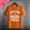 Funny Uncle Level Unlocked Graphic Tshirt Casual Fashion Streetwear 100 Cotton Short Sleeve Crew Neck Tshirt Perfect For Gift