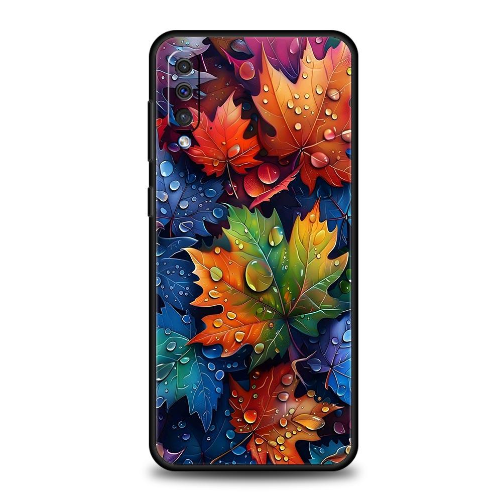 

Cartoon Leaf Phone Case for Samsung Galaxy A56 A36 A26 A16 A34 A24 A42 A22 A20 A12 A40 A30 A10 5G Soft TPU Cover Shell Funda Bag Samsung A22