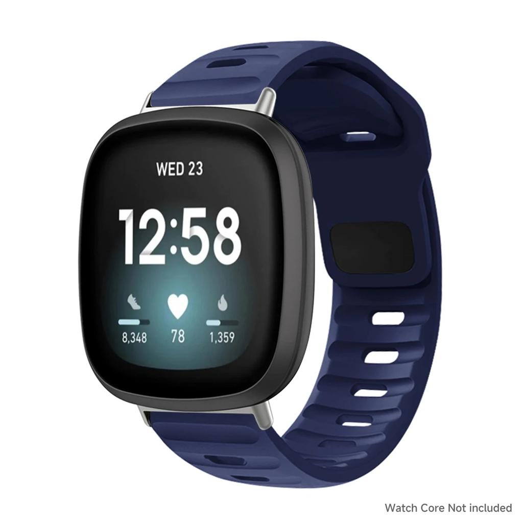 Bracelet Pour Fitbit Versa 4/Versa3/ Versa 2/Versa Bracelet de Montre Sport Bracelet de Poignet en Silicone Pour Fitbit Versa Lite/Sense/Sense2 Bracelet corre