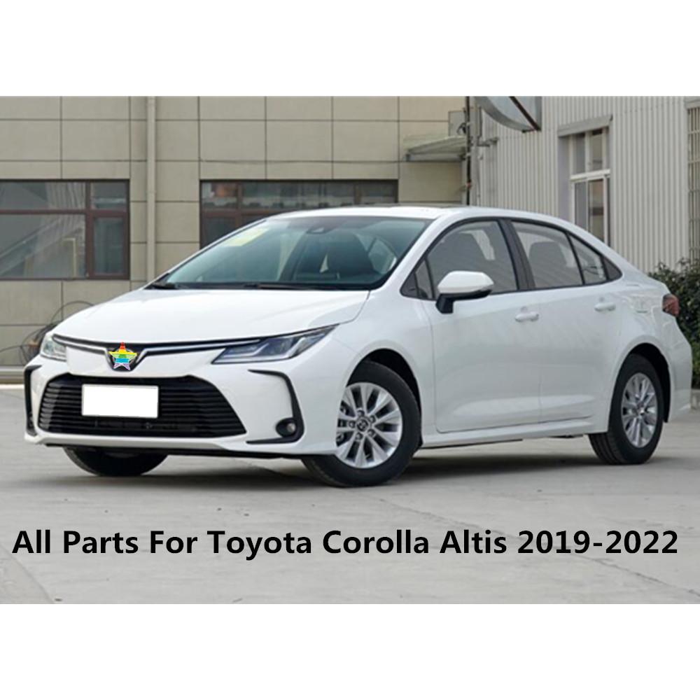 For Toyota Corolla Altis    2022 Car Eyebrow Front Fog Light Lamp Frame Stick ABS Chrome Cover Trim Hood Panel