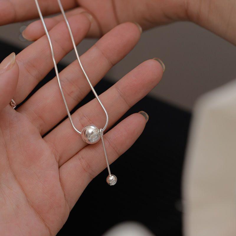 Necklace Female Niche Temperament Clavicle Chain Ball Advanced Responsive Design Clavicle Chain Transfer Beads