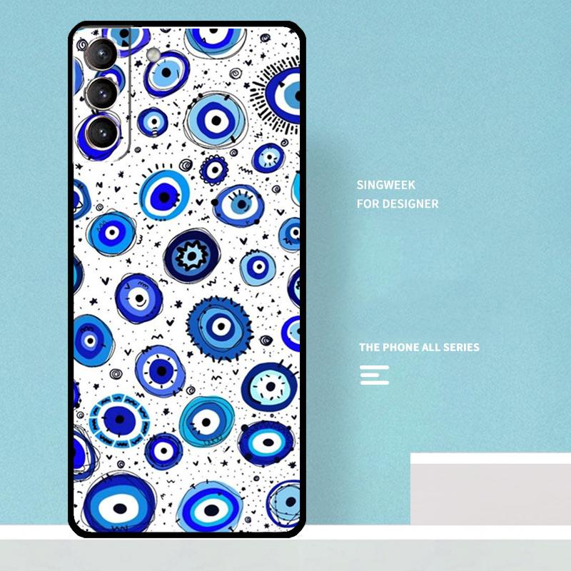 Evil Eyes Case For Samsung Galaxy S25 Ultra S20 S21 S22 S23 S24 Ultra S9 S10 Plus S25 FE Phone Cover