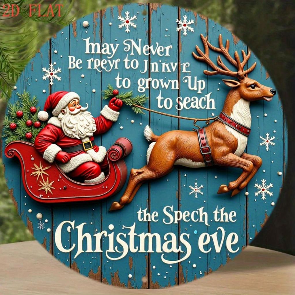 2D Flat Metal Wall Sign Decor