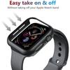 Tempered Glass+Cover For Apple Watch 10 46mm Matte Hard PC Bumper Screen Protector Case iWatch Series 10 42mm Accessories