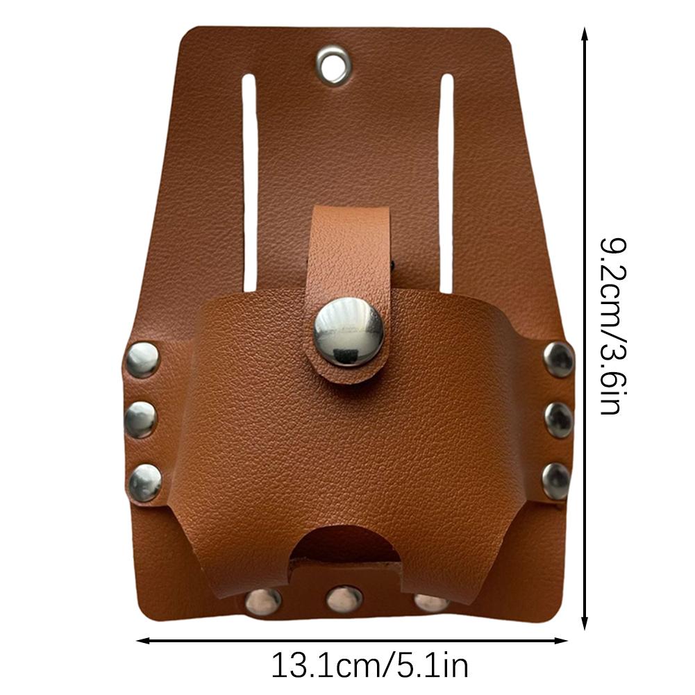 

Держатель для рулетки из кожи в виде корзины, удобный чехол для рулетки для использования на открытом воздухе, в помещении и на открытом воздухе A