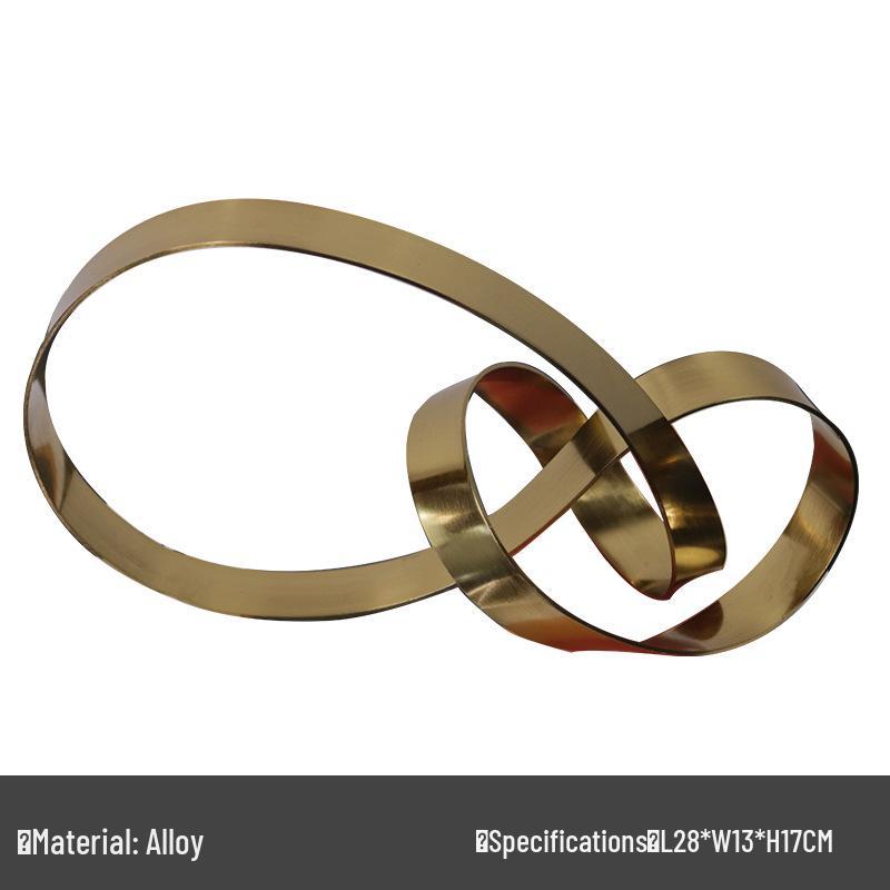 Moderní geometrický papírový lis s lanovým uzlem - Lehký luxusní dekor