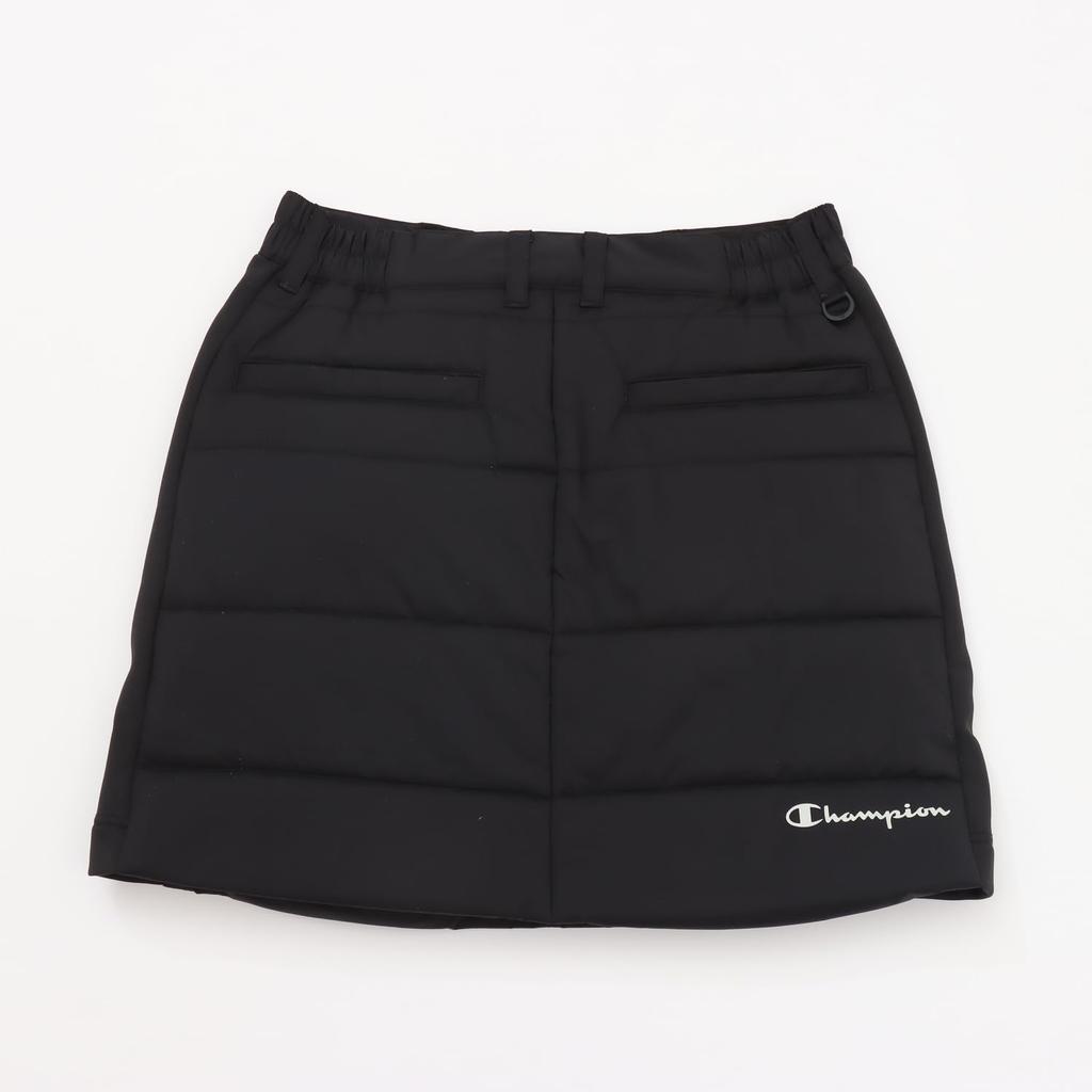Champion Quilted and with a Golf Style Women's Skirt, Padded, Stretch, Water-Repellent, Windproof, Warm, One-Point Logo, (CW-CG205-090-M)