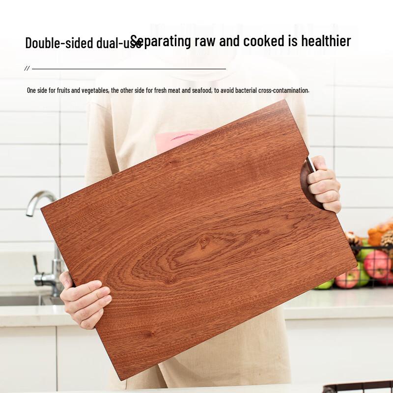 Oboustranné wenge dřevěné prkénko s nerezovým stojánkem