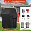 BBQ Cover,30'' Small Gas Barbecue Cover Waterproof 420D Heavy Duty Oxford Fabric,BBQ Outdoor Gas Grill Cover Windproof&Anti-UV (77x67x110cm)