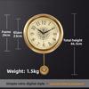 Metal Brass Living Room Wall Clock, a Modern Designer's Creative Decoration, American-style Silent Clock