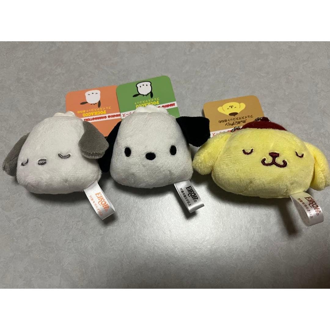 Sanrio face mascot 2 Pochacco and Pompompurin