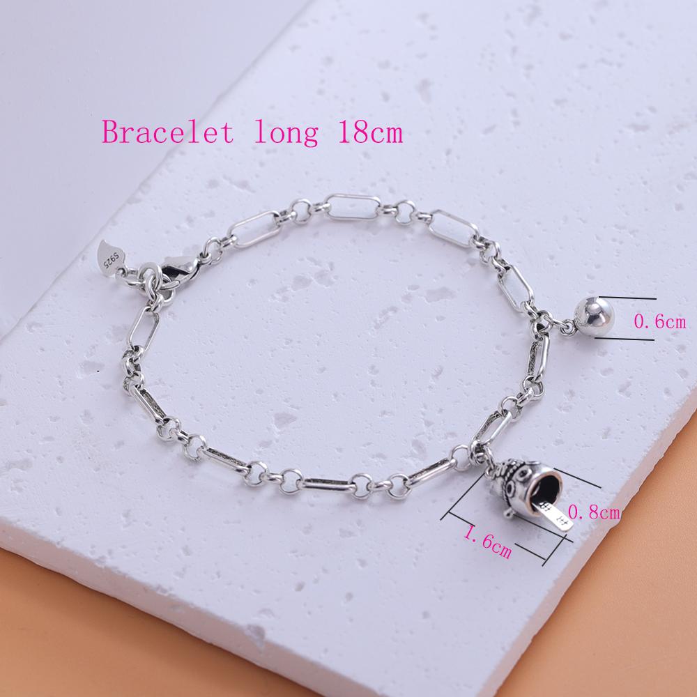 925 Sterling Silver Thai Silver Bracelet for Women Vintage Geometric Heart Love Lucky Punk Jewelry 2026 New