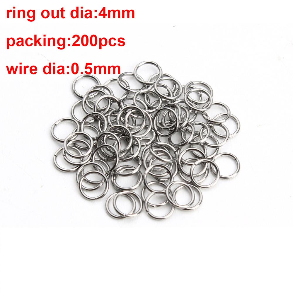 100pcs 3-10mm Stainless Steel Open Jump Rings Split Rings Link Loop For DIY Jewelry Making Findings Connector Wholesale