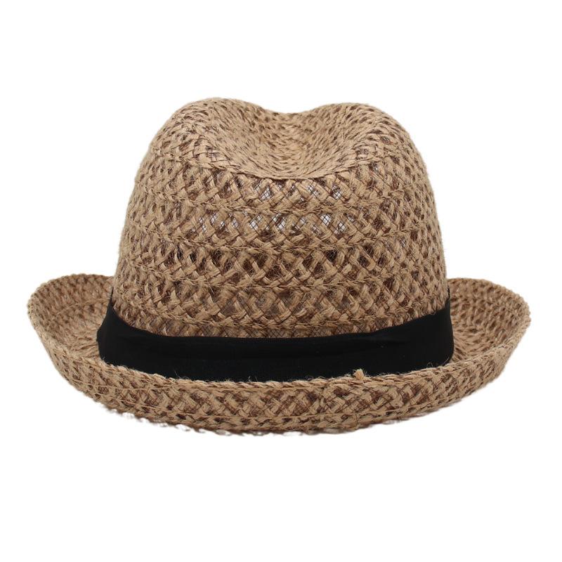 Hollow Straw Hat Hand-Woven Cool Hat Hawaiian Sunscreen Visor Sweet Jazz Hat Lady