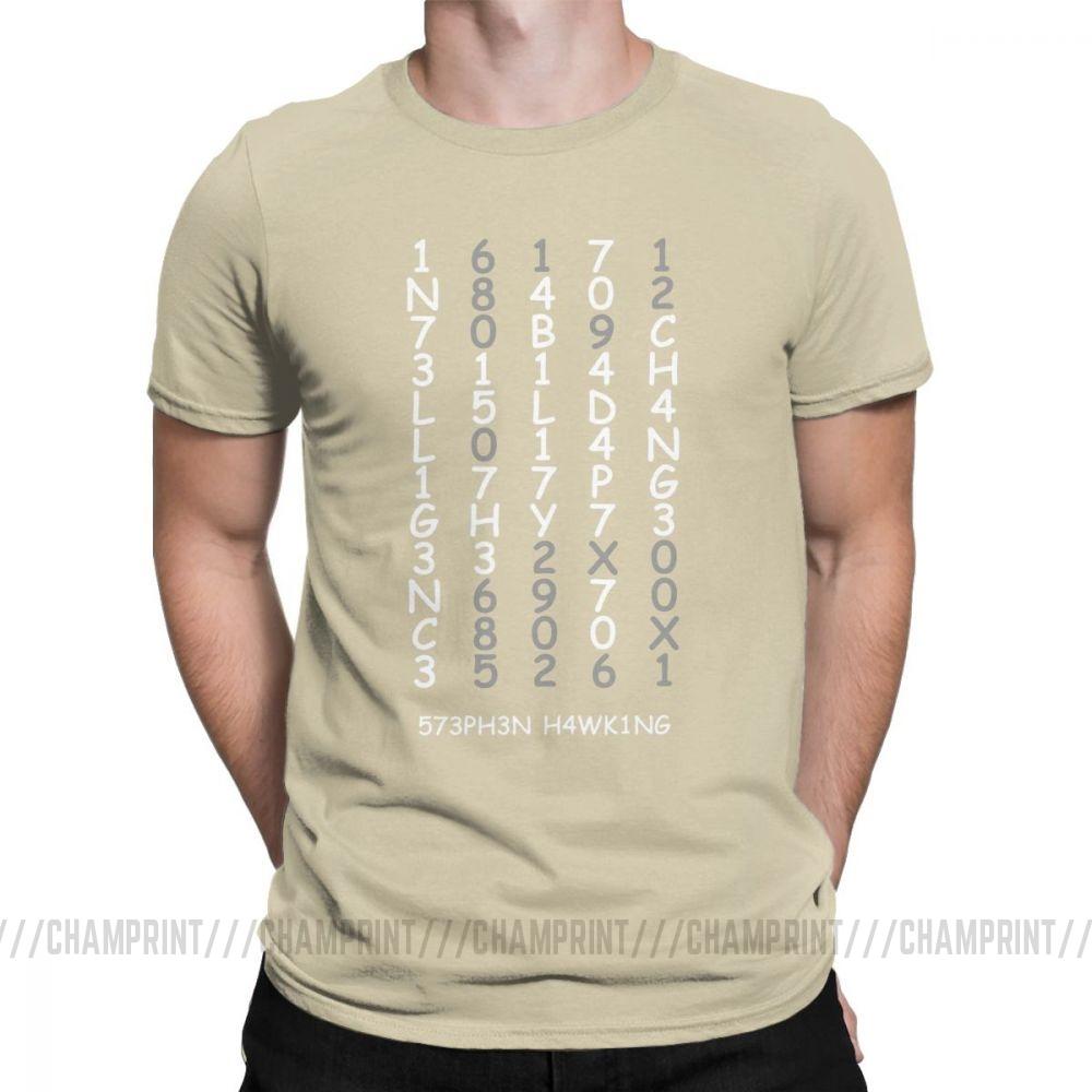 Intelligence Vintage T Shirts For Men Adapt To Change Brain Power Mind Geeky Tops Plus Size