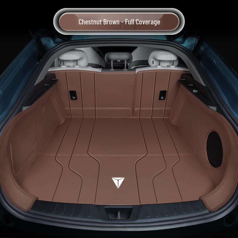 Deep Blue 2026 Full Coverage Leather Trunk Mat for Tail Box Interior Modification