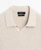 Masimodutti 100% Cotton Cable Knit Polo Sweater
