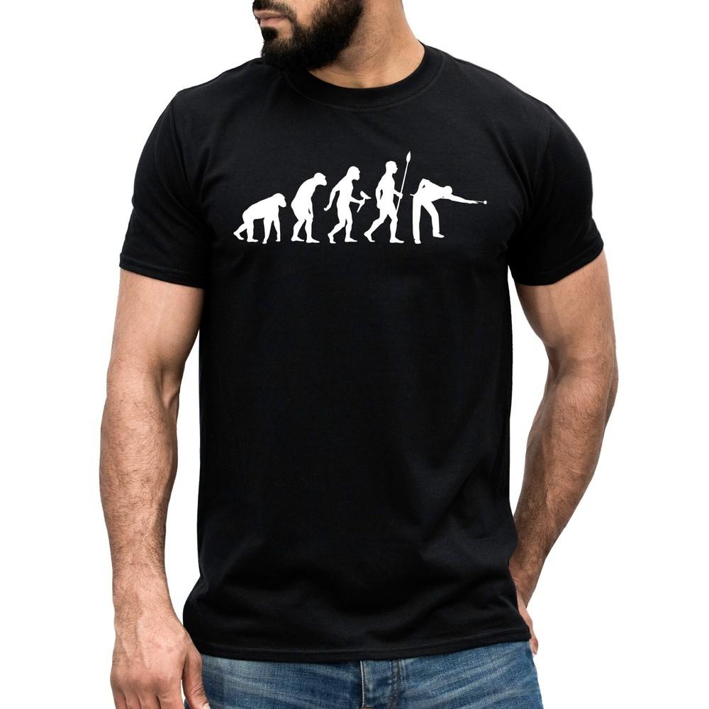 

Evolution Of Pool T-shirt Snooker Club 8 Ball Player Sports Dad Pub Bar Gift Top XL