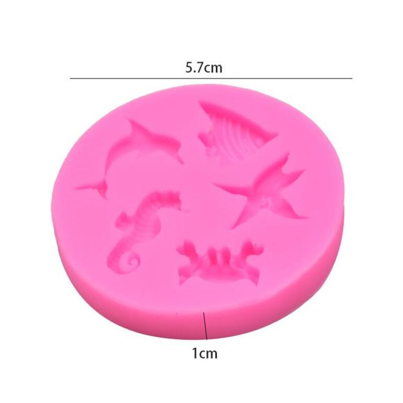Cake Decorating Tools DIY Sea Creatures Conch Starfish Shell Fondant Cake Candy Silicone Molds Creative DIY Chocolate Mold