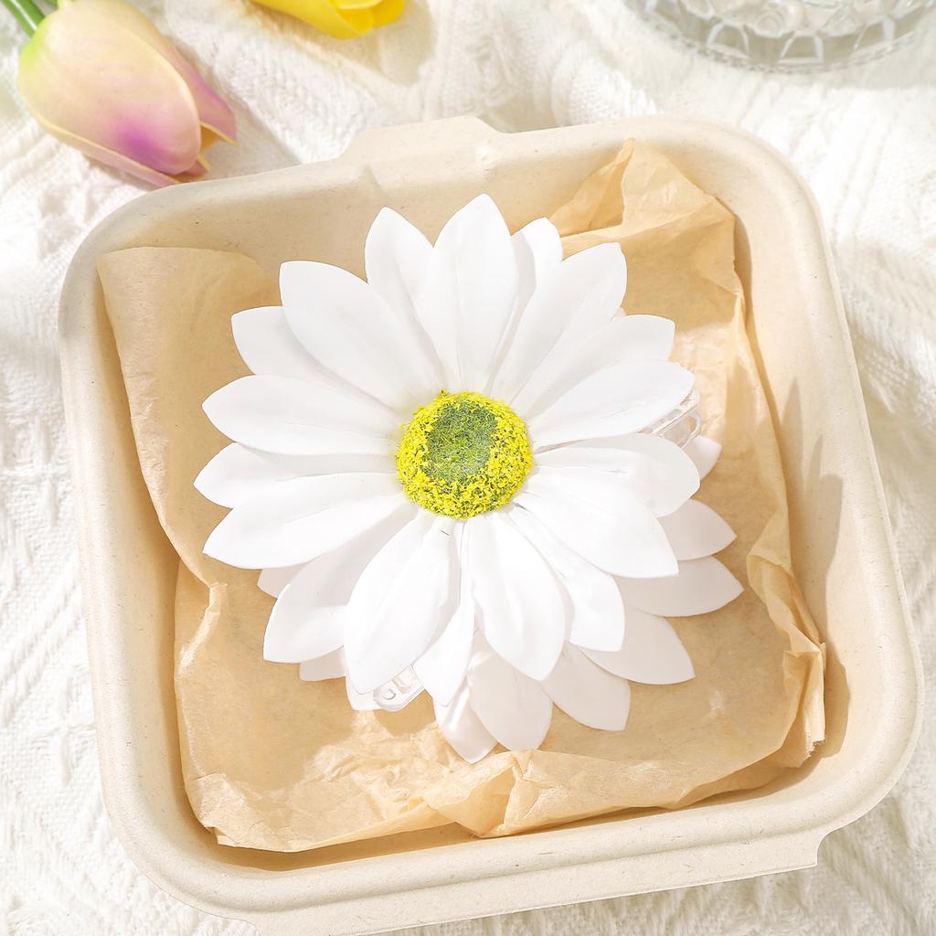 AWAYTR  Large Sunflower Flowers Hair Claw Hairpin Clips Headwear Women Girls Simulation Hair Clip Gripper Hair Accessories