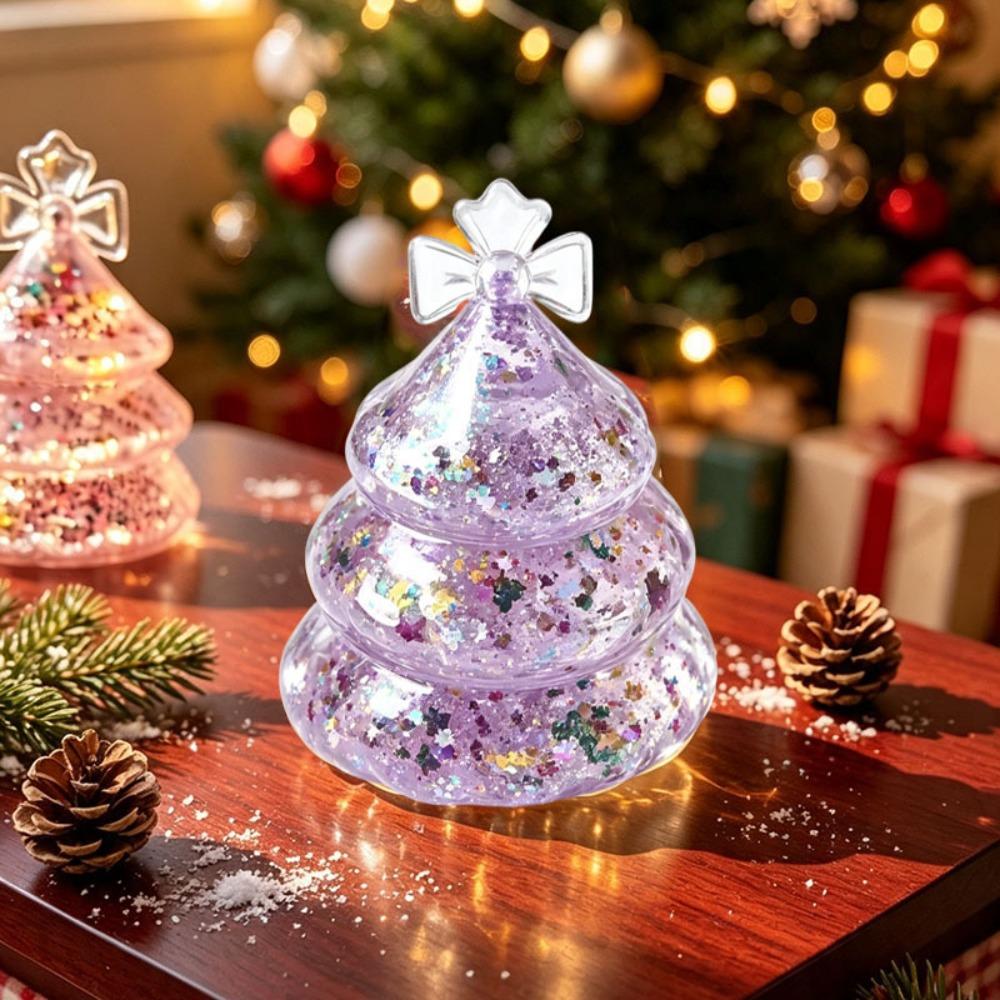 Slow-Rebound Christmas Squishy Toy Glitter Clear Squeeze Toy Gift for Children