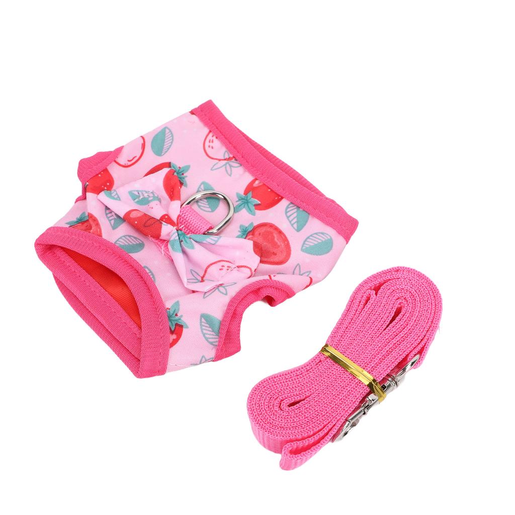 Bunny Harness Leash Set with Safety Buckle Lightweight Escape Proof Vest Harness Leash for Small Pets Guinea Pigs