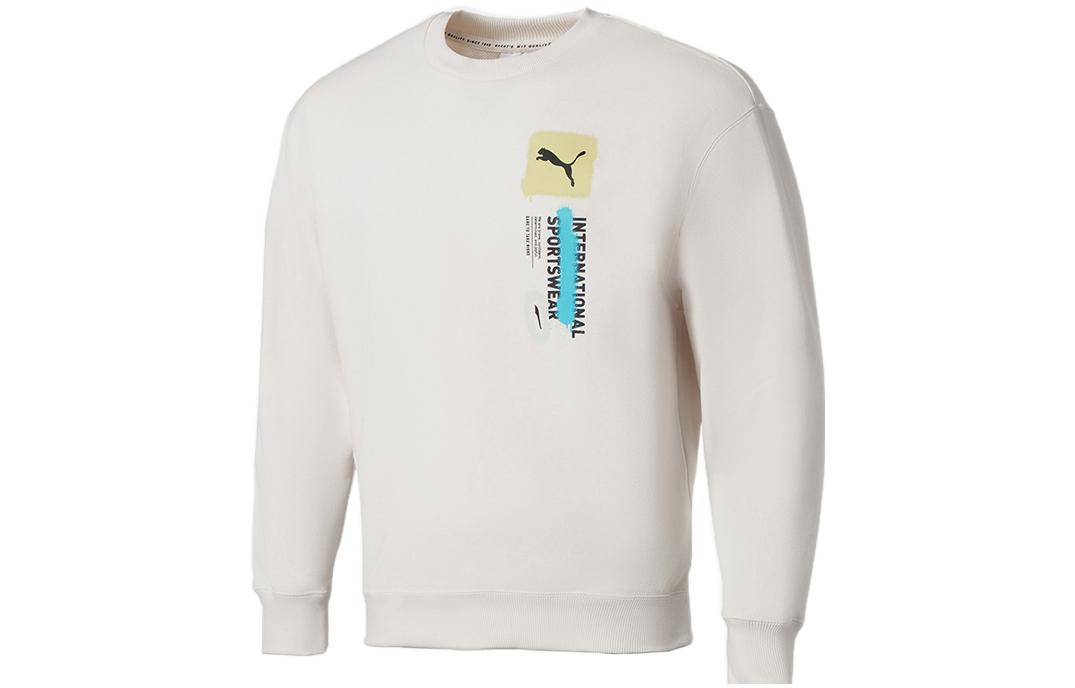 PUMA Trend Graphic Sweatshirt Men s White 536303-65 L