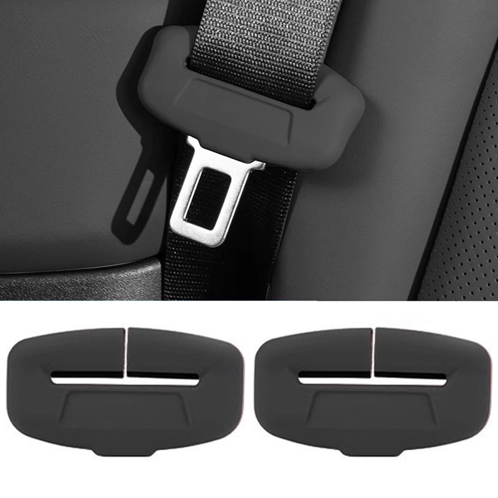 

Universal Car Seat Belt Silicone Protective Cover Anti-Scratch Car Seatbelt Buckle Protective Case for Car Seat Decoration чорний
