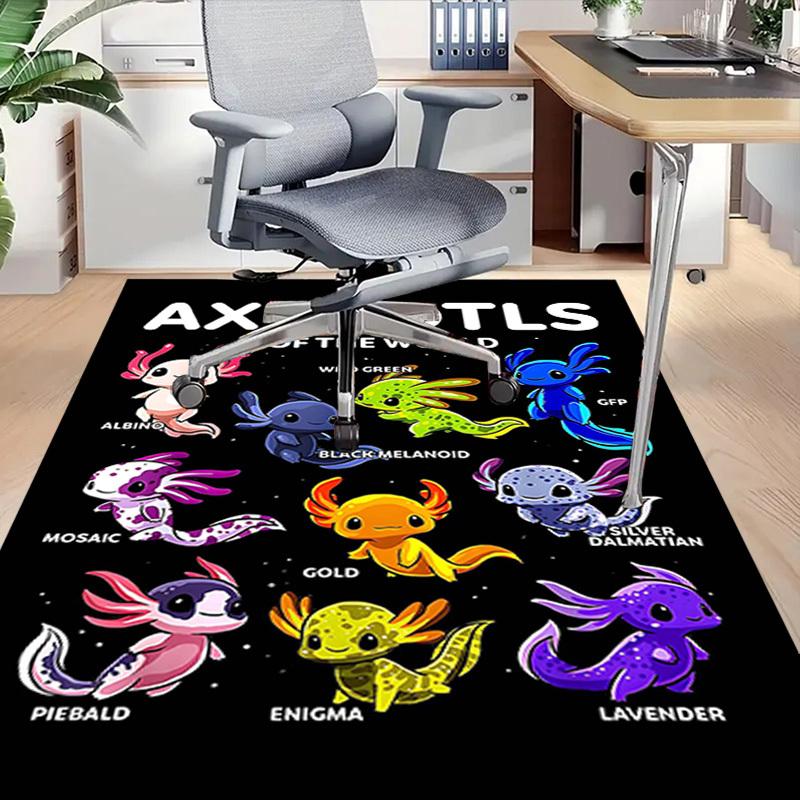 1PC Axolotls World Extra Large Non-Slip Floor Carpet, Office, Family, Bedroom, Studio - Large Area RugJ0343