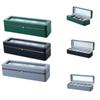 PU Leather Watch Storage Case 6 Girds Watch Suitcase Organizer Stylish Watch Display Box  Bracelets