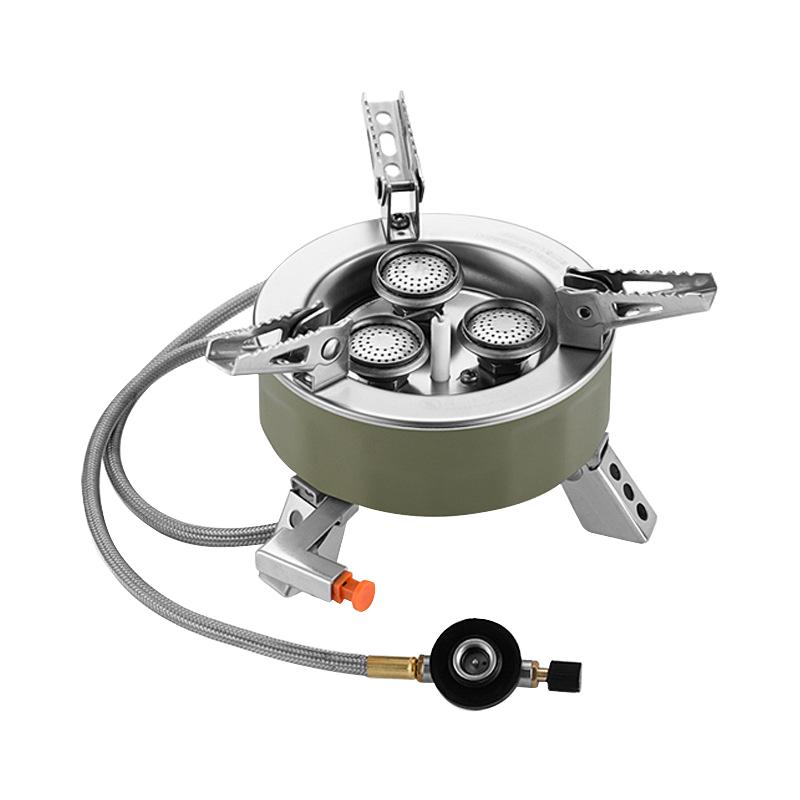 UFO Stove, Outdoor Split-Type Portable Gas Stove, Foldable Mini Windproof High-Power Camping Tea Stove
