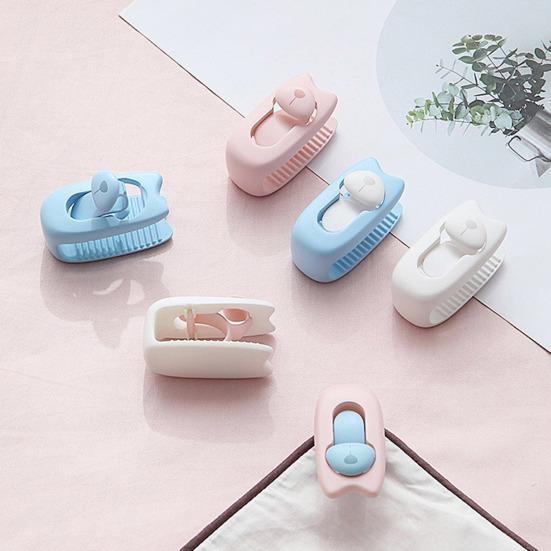 6Pcs Cute Bear Quilt Holder Clip Needleless & Seamless Fastener for Duvet Firmly Prevent Slip Universal Bed Sheet Clips Non-slip Blanket Fixed Buckles